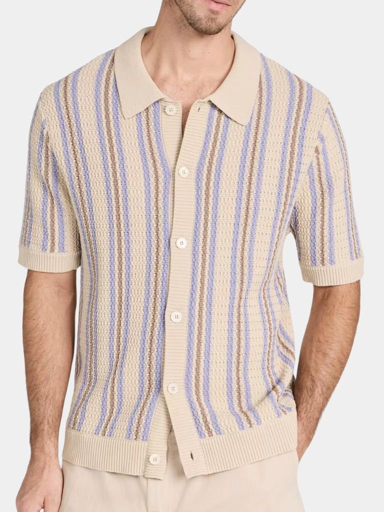 Atlantic Frame Knit Polo – Casa  Laro CASA LARO