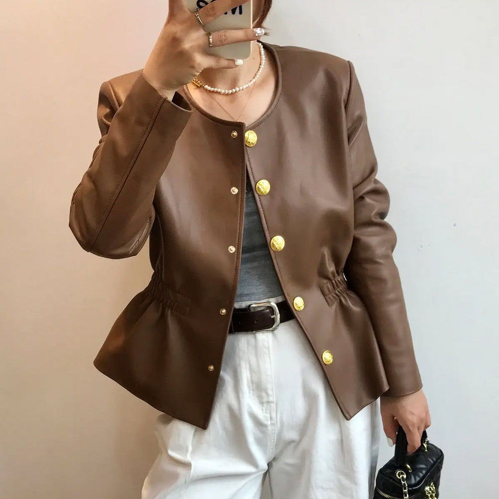 Aurelia Genuine Leather Biker - Jacket CASA LARO