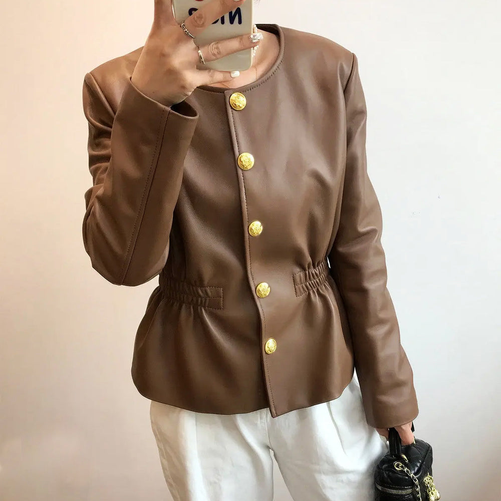 Aurelia Genuine Leather Biker - Jacket CASA LARO