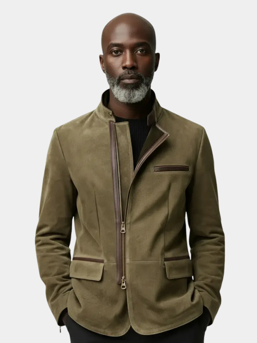 Bearstone Suede Field Coat - Casa  Laro CASA LARO