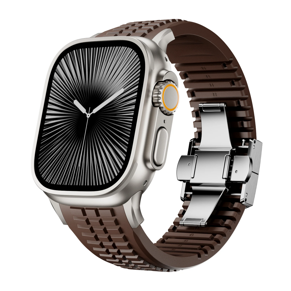 Black Silicone Sport Replacement - Watch Band CASA LARO MEN