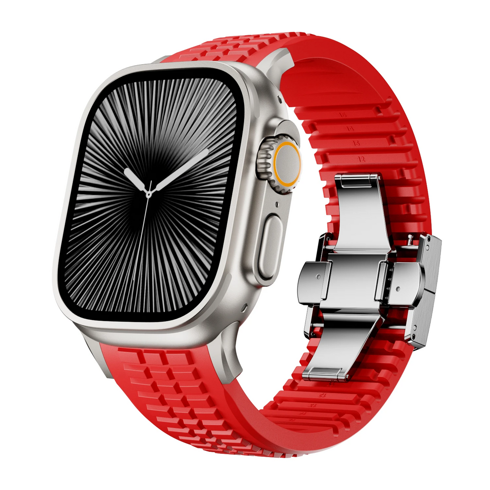 Black Silicone Sport Replacement - Watch Band CASA LARO MEN