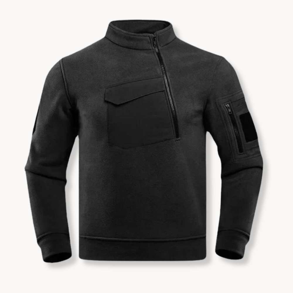 Black Tactical Fleece - Jacket CASA LARO MEN