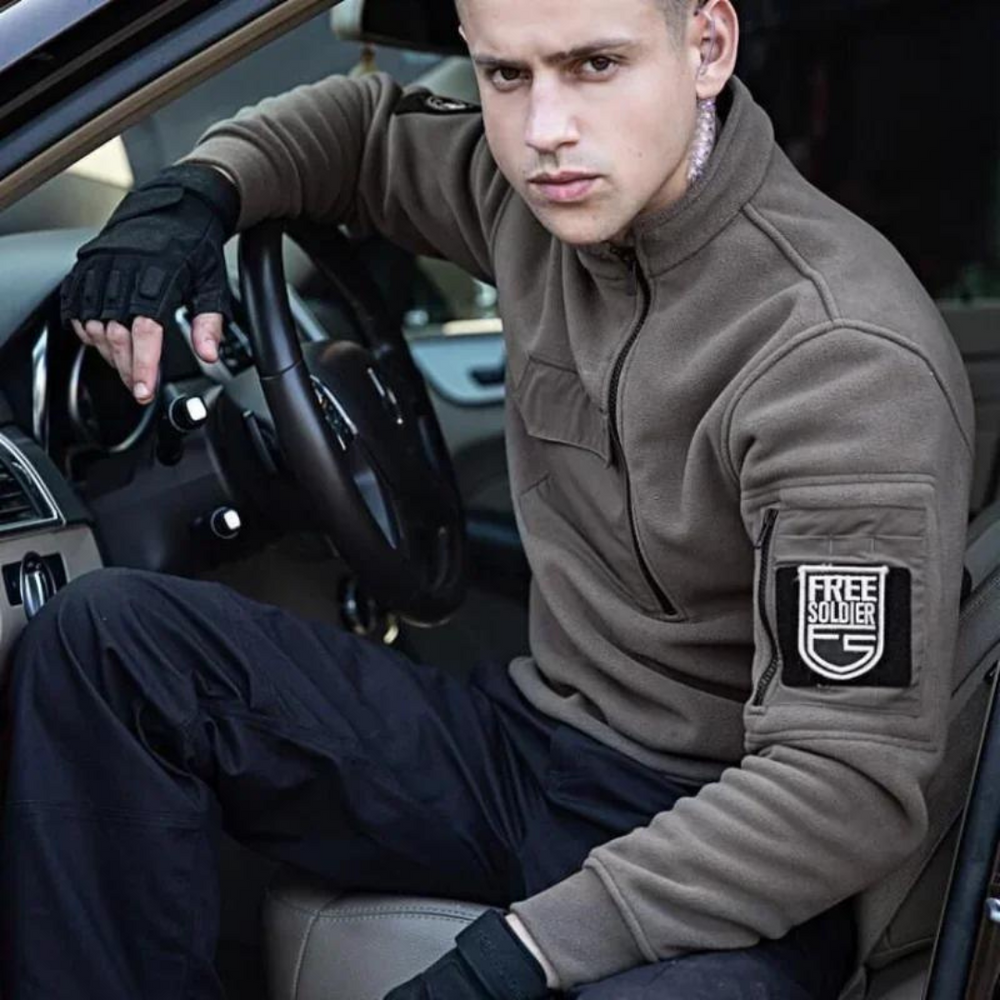 Black Tactical Fleece - Jacket CASA LARO MEN