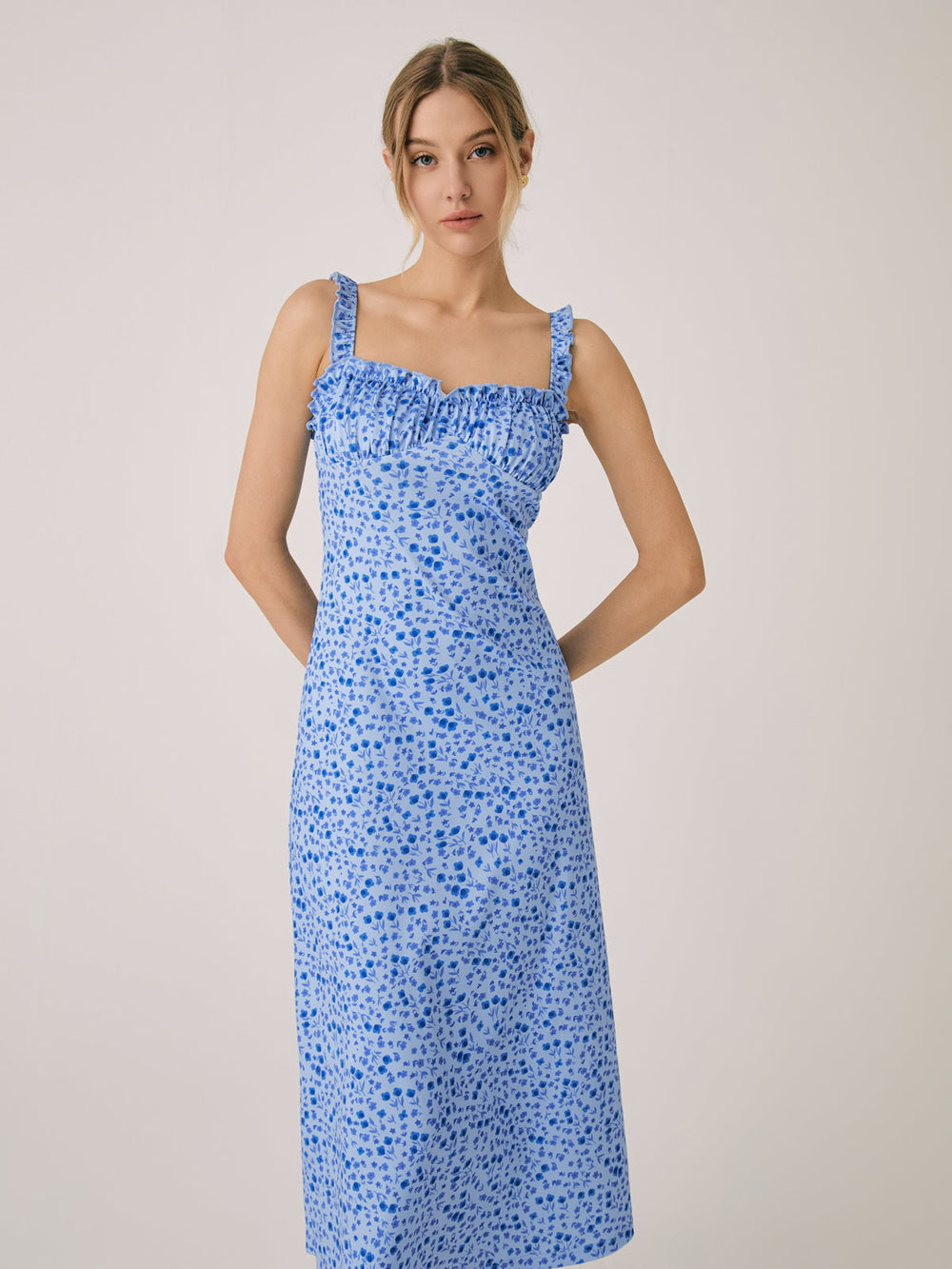 Boho Floral Print - Midi Dress CASA LARO