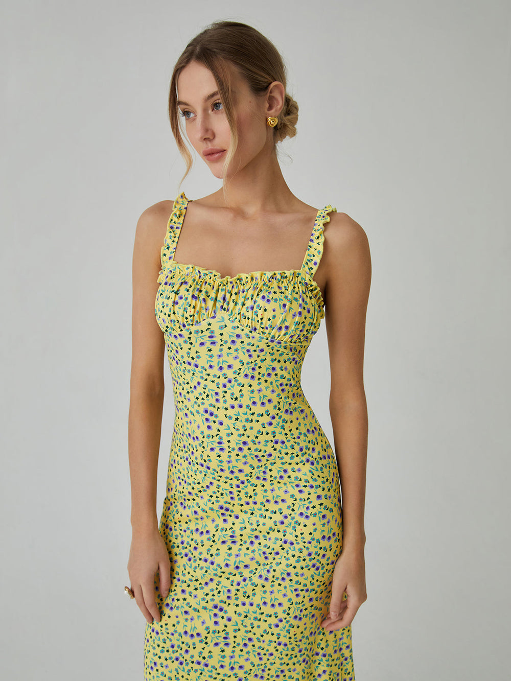 Boho Floral Print - Midi Dress CASA LARO