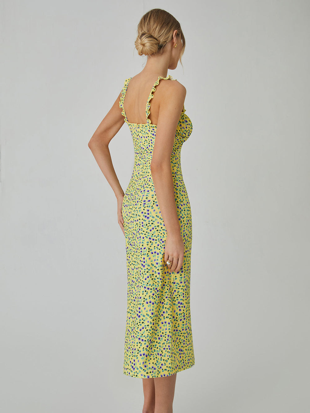 Boho Floral Print - Midi Dress CASA LARO