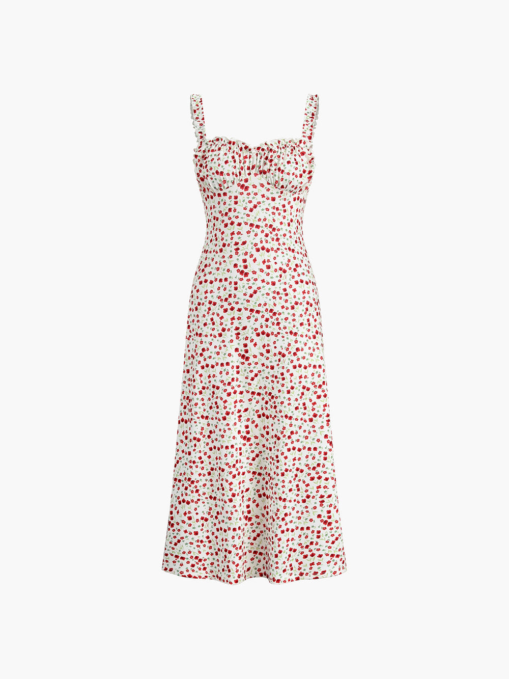 Boho Floral Print - Midi Dress CASA LARO
