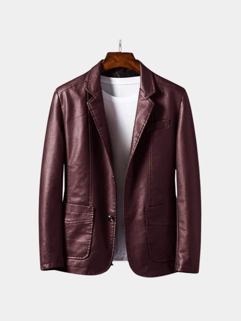 Bold Caramel Leather Jacket - Casa  Laro CASA LARO