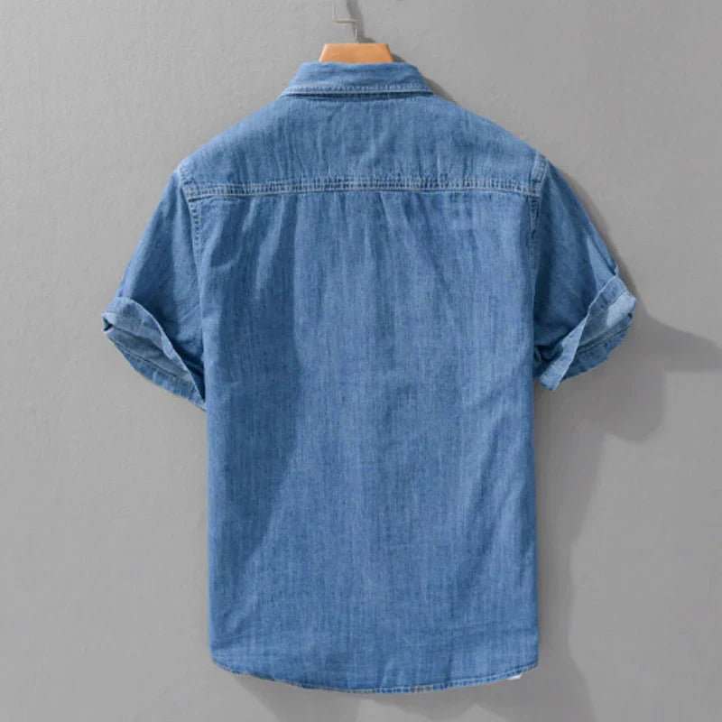 Bordeaux Denim - Shirt CASA LARO MEN