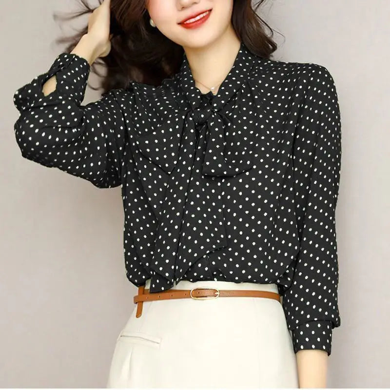 Bow Tie Neck - Blouse CASA LARO