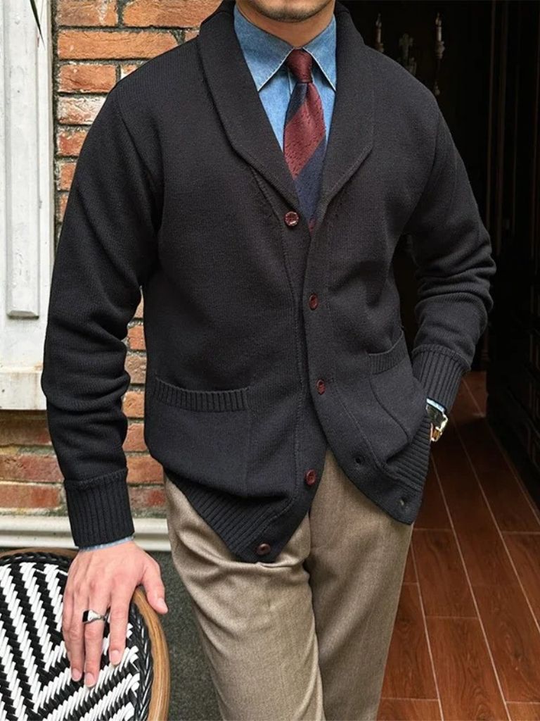 British Knit Cardigan - Casa  Laro CASA LARO