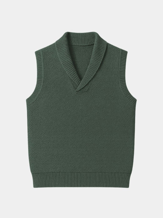 British Knit Vest Waistcoat - Casa  Laro CASA LARO