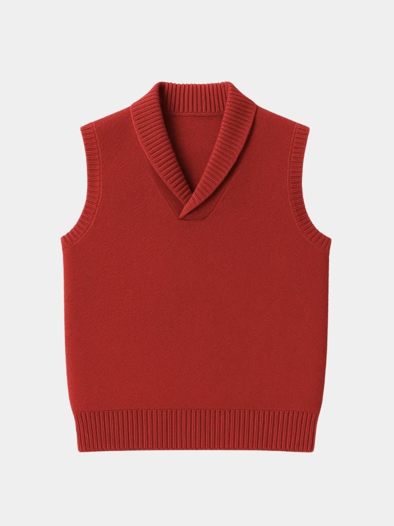 British Knit Vest Waistcoat - Casa  Laro CASA LARO