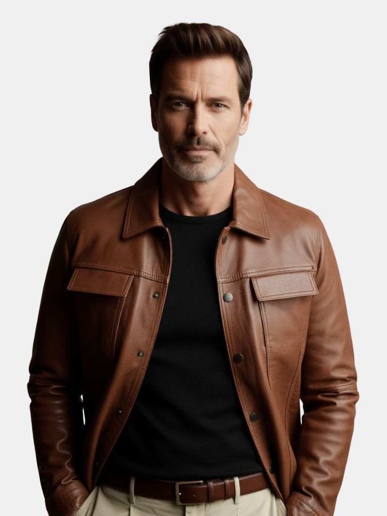 Bronze Rebel Leather Jacket – Casa  Laro CASA LARO
