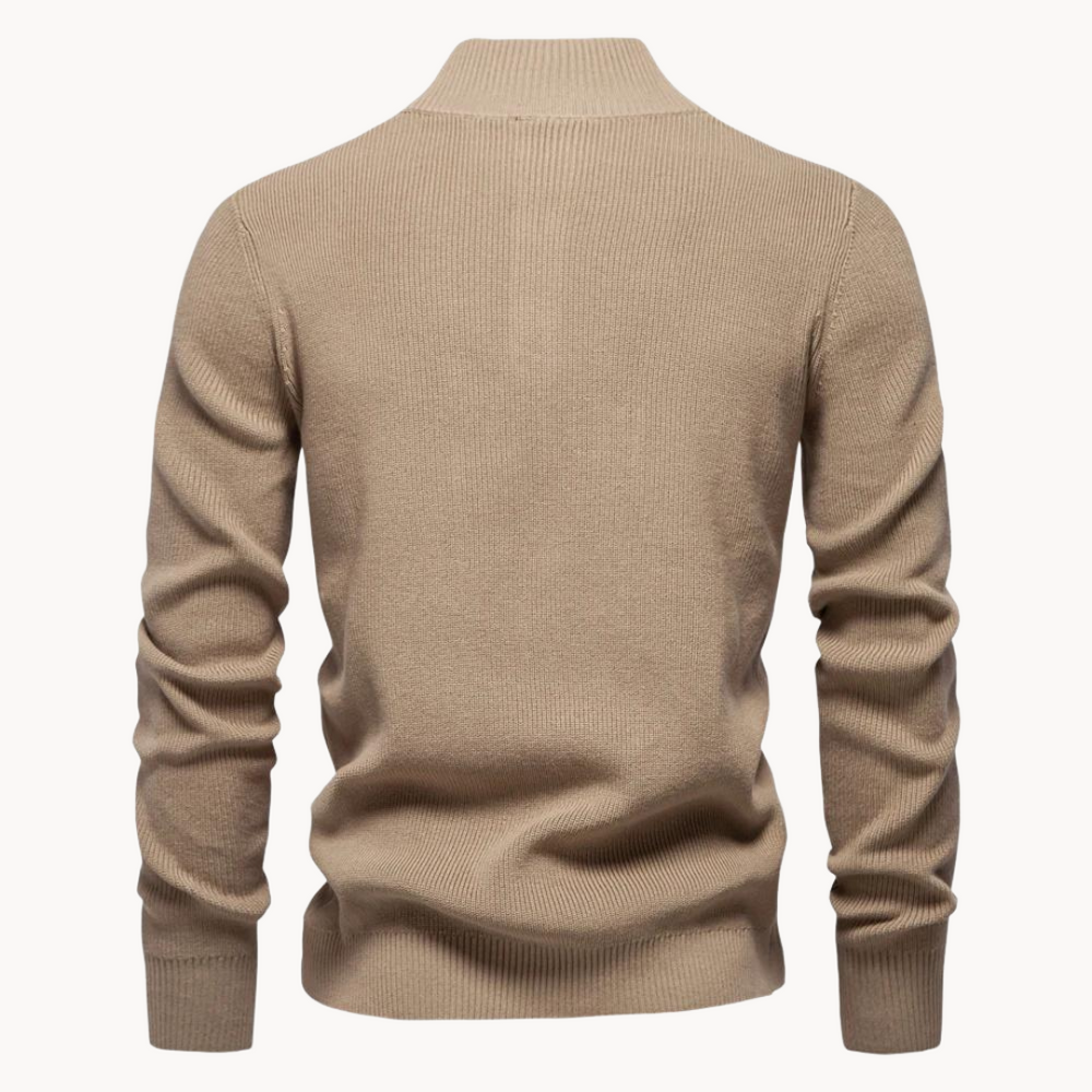 Button Mock Neck - Sweater CASA LARO MEN