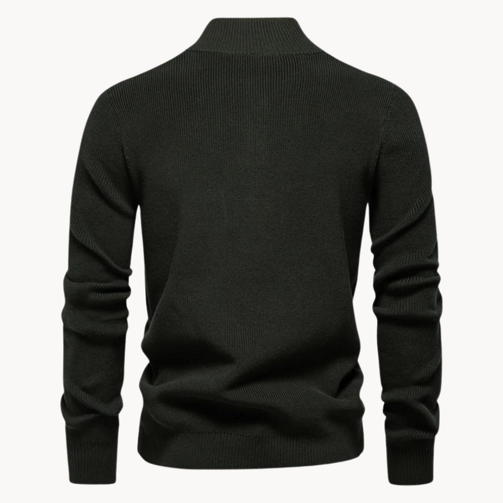 Button Mock Neck - Sweater CASA LARO MEN