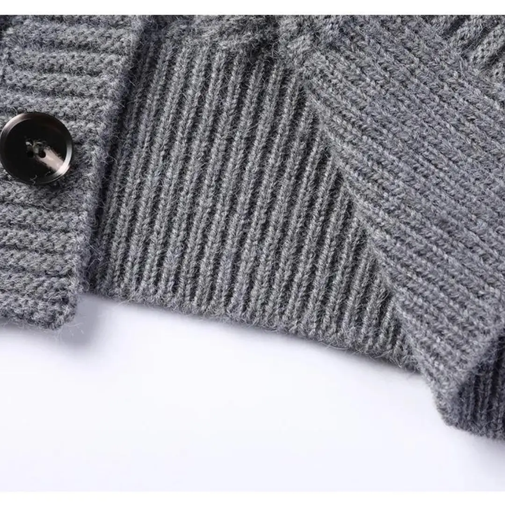 Cable Knit Wool - Cardigan CASA LARO