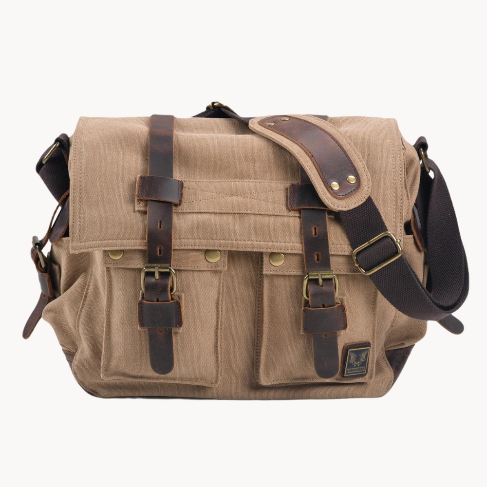 Canvas With Leather Trim - Bag CASA LARO