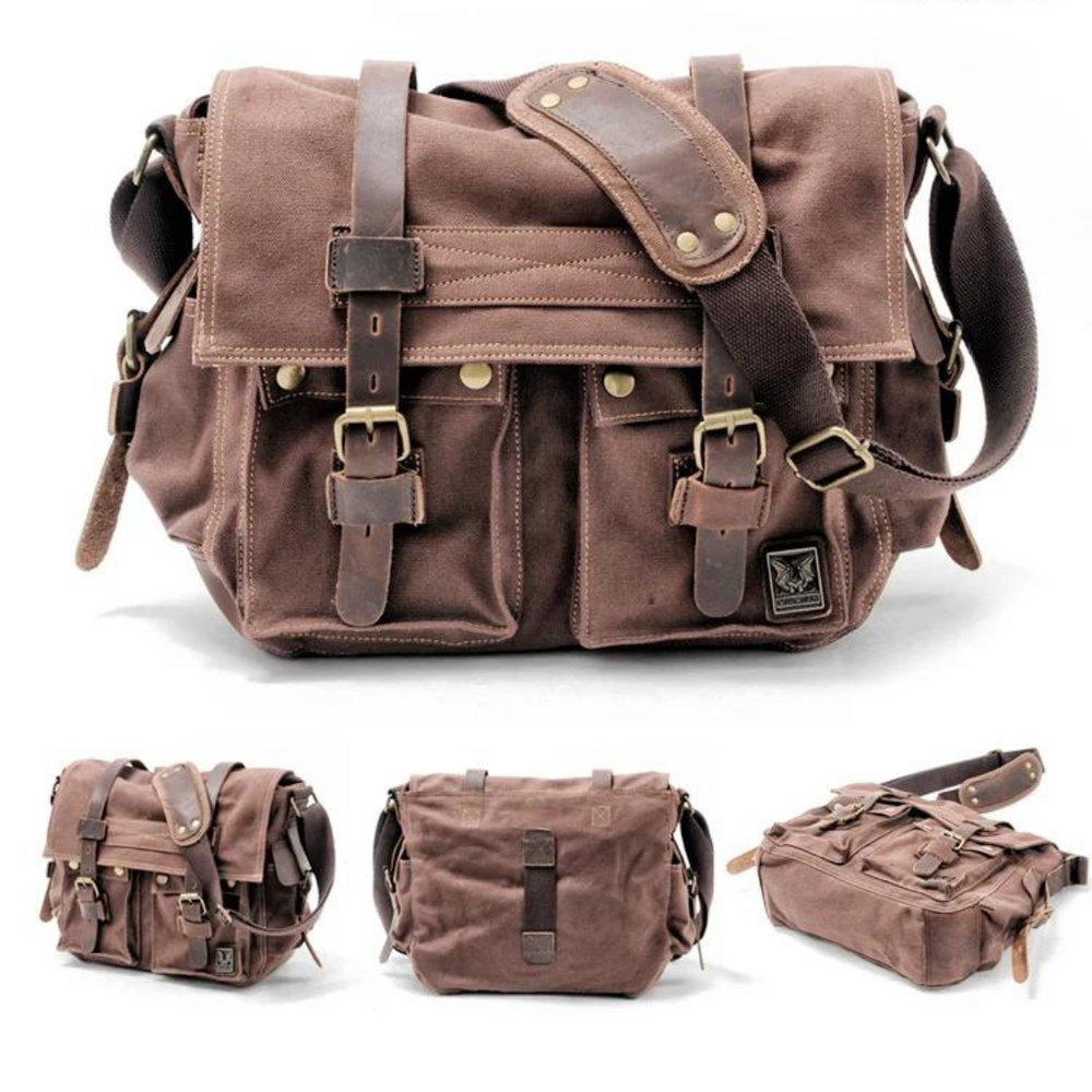 Canvas With Leather Trim - Bag CASA LARO