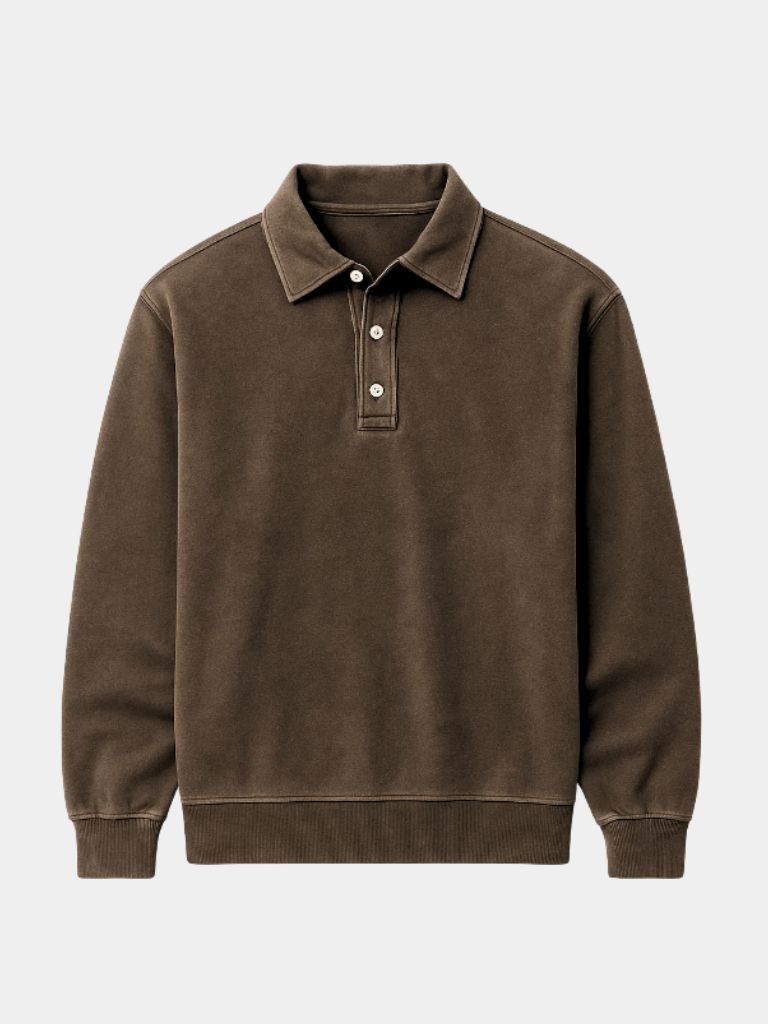 Canyon Mist Long Sleeve Polo Shirt – Casa  Laro CASA LARO