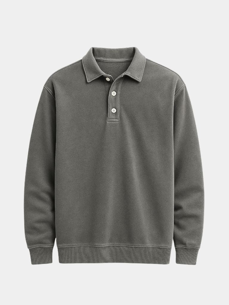 Canyon Mist Long Sleeve Polo Shirt – Casa  Laro CASA LARO
