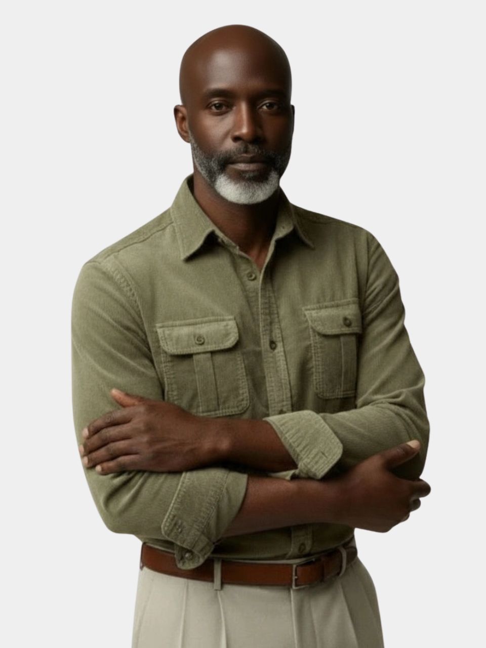 Casual Business Corduroy Shirt - Casa  Laro CASA LARO