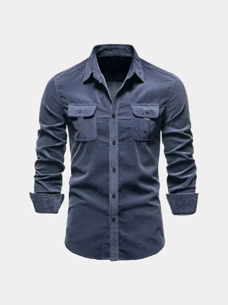 Casual Business Corduroy Shirt - Casa  Laro CASA LARO