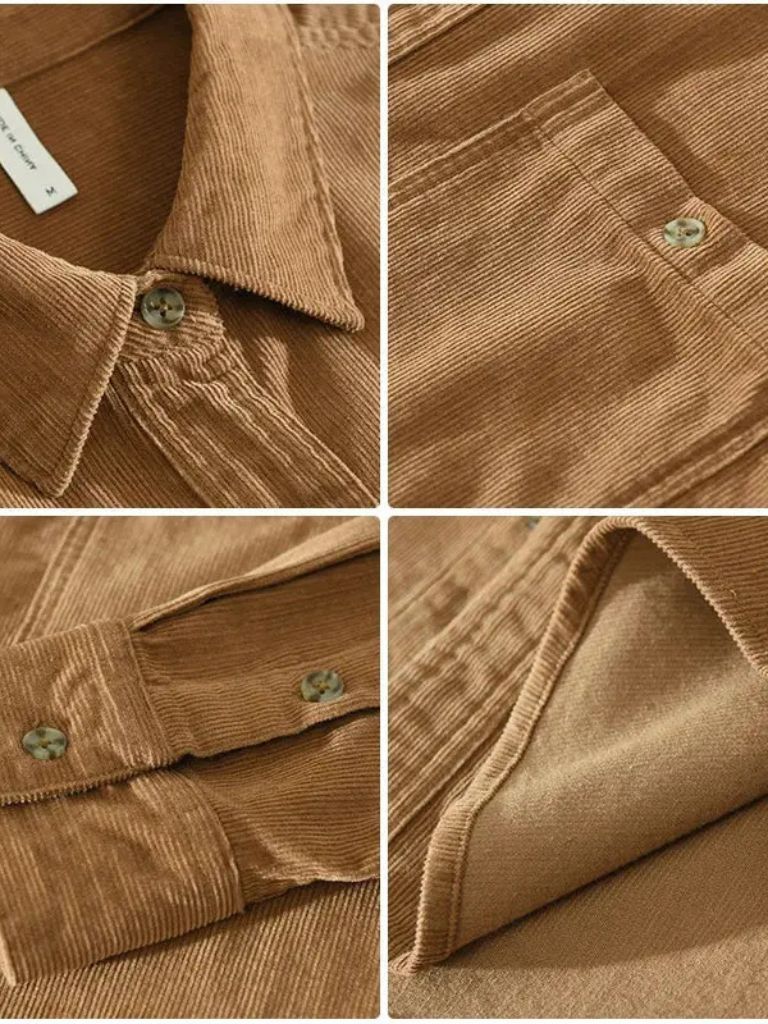 Casual Corduroy Shirt - Casa  Laro CASA LARO