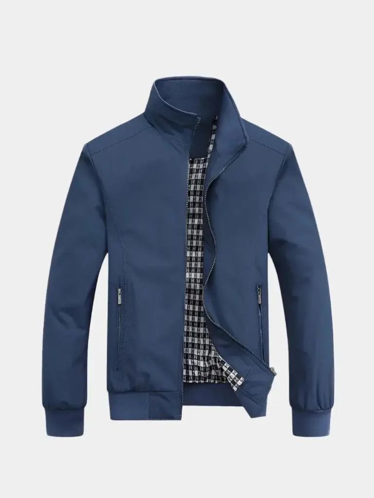Casual Solid Bomber Jacket - Casa  Laro CASA LARO