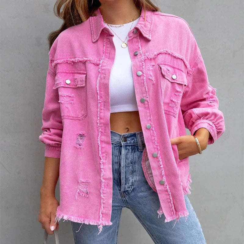 Celine Frayed Denim - Jacket CASA LARO