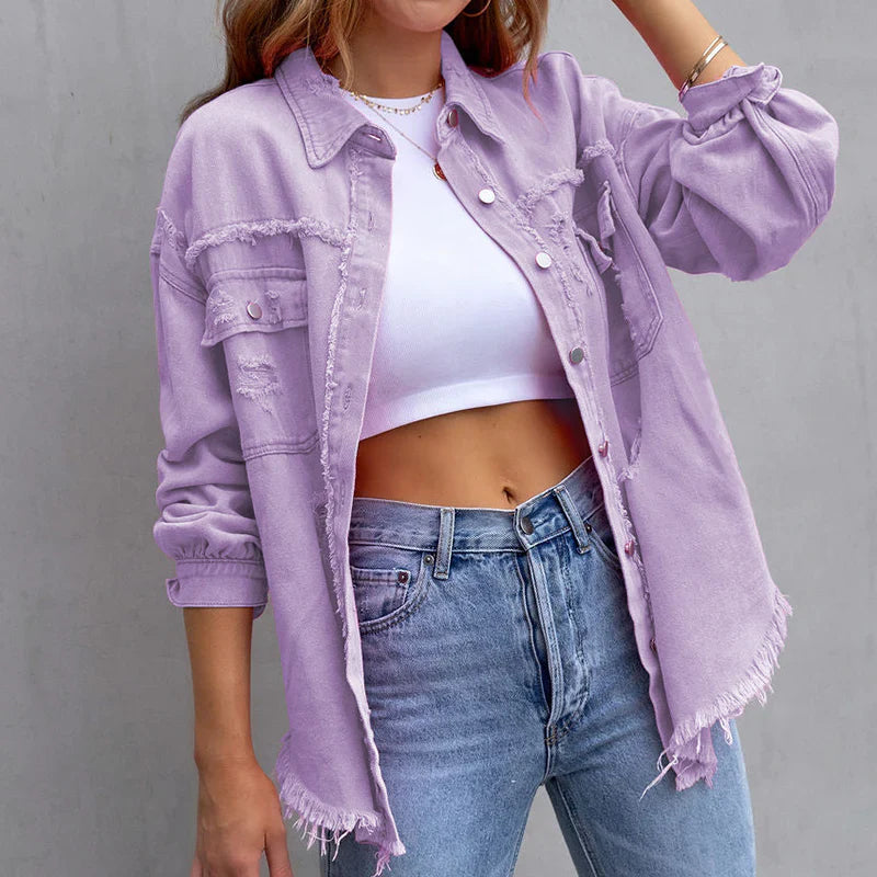 Celine Frayed Denim - Jacket CASA LARO