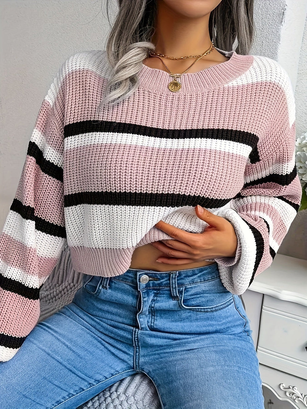 Chloé Cropped Knit - Sweater CASA LARO