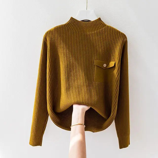 Clara Ribbed Crewneck - Sweater CASA LARO