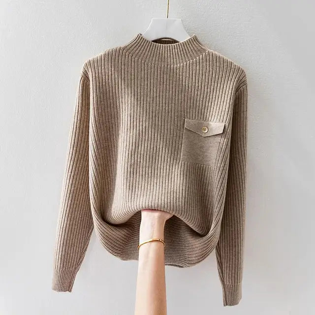 Clara Ribbed Crewneck - Sweater CASA LARO