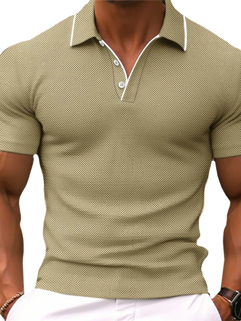 Classic Beige Polo Shirt – Casa  Laro CASA LARO