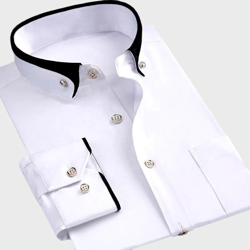 Classic Collared Button-Up - Shirt CASA LARO MEN