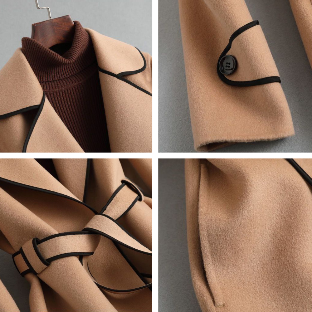 Classic Double-Breasted Belted Trench - Coat CASA LARO