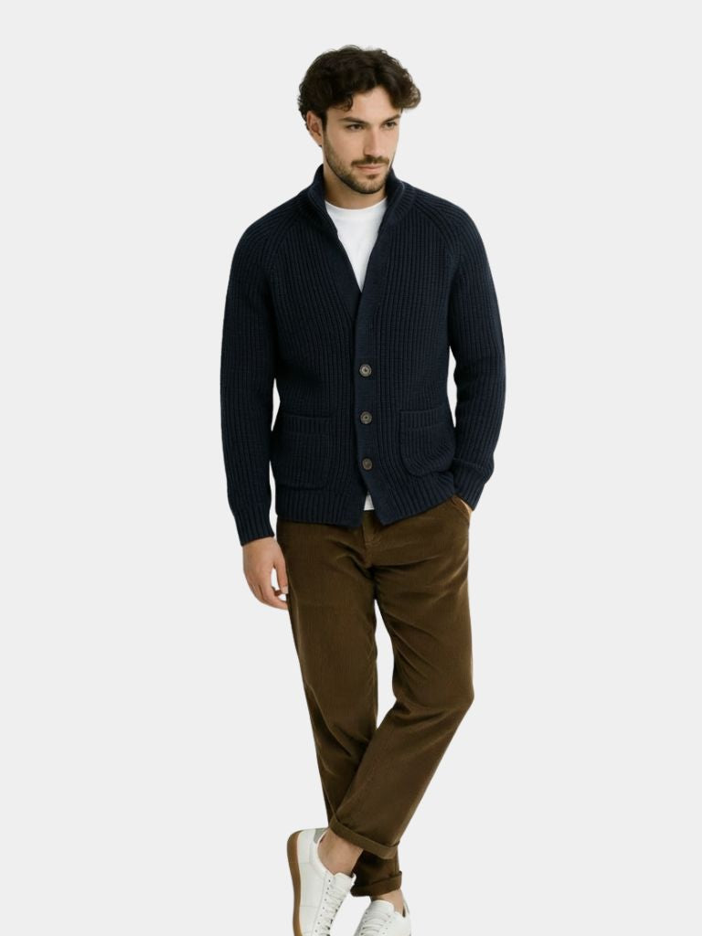 Classic Heritage Botton Knit Jacket - Casa  Laro CASA LARO