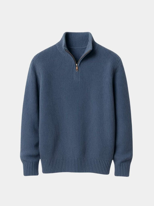 Classic Highland Quarter-Zip Sweater - Casa  Laro CASA LARO