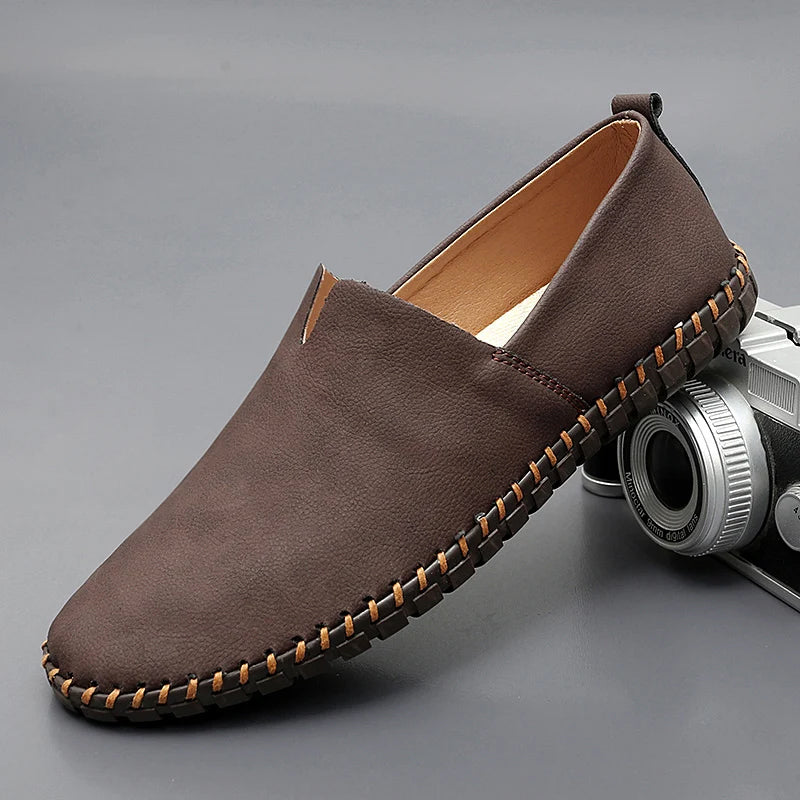 Classic Leather Penny Slip-On - Loafers CASA LARO MEN