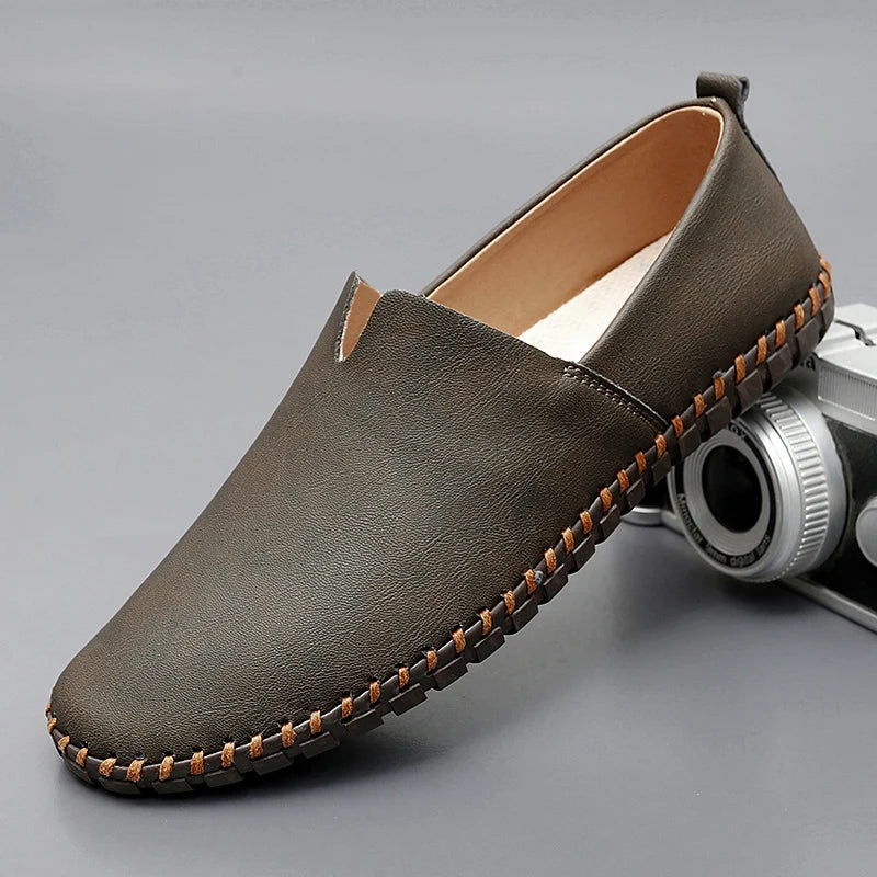 Classic Leather Penny Slip-On - Loafers CASA LARO MEN