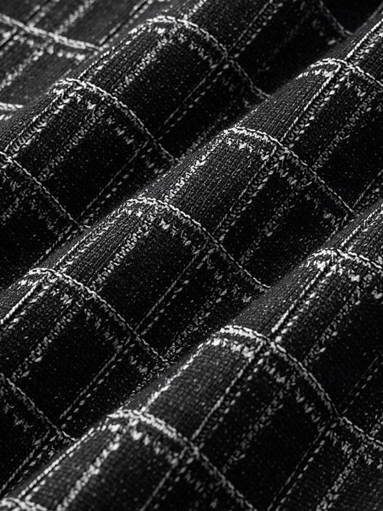 Classic Noir Knit Polo Shirt - Casa  Laro CASA LARO