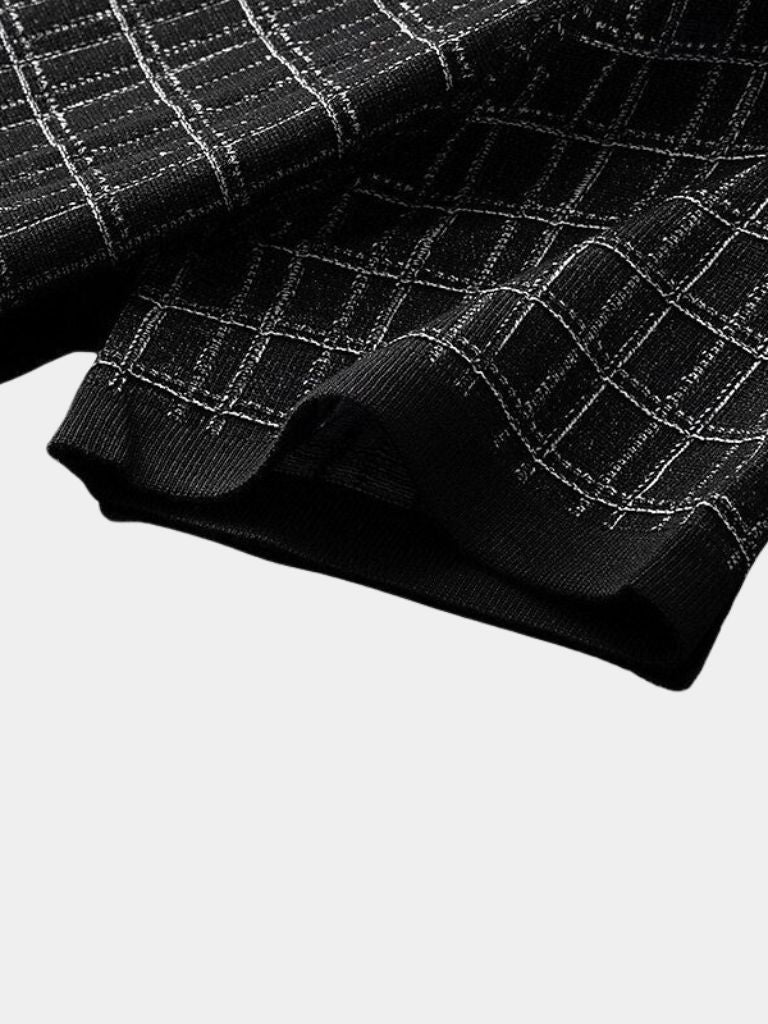 Classic Noir Knit Polo Shirt - Casa  Laro CASA LARO