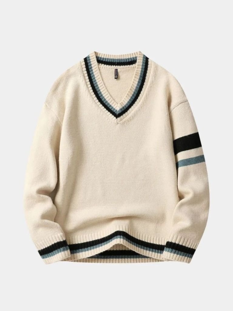 Classic V-Neck Sweater - Casa  Laro CASA LARO
