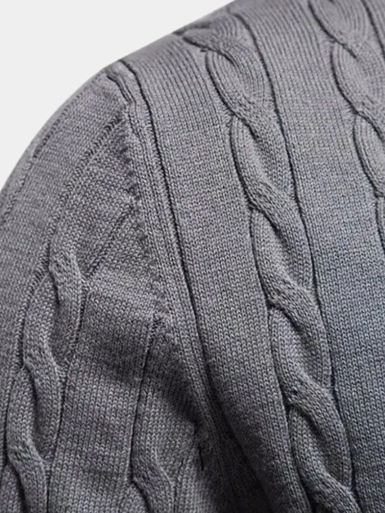 Cotton  Crew Neck Pullover Sweater - Casa  Laro CASA LARO