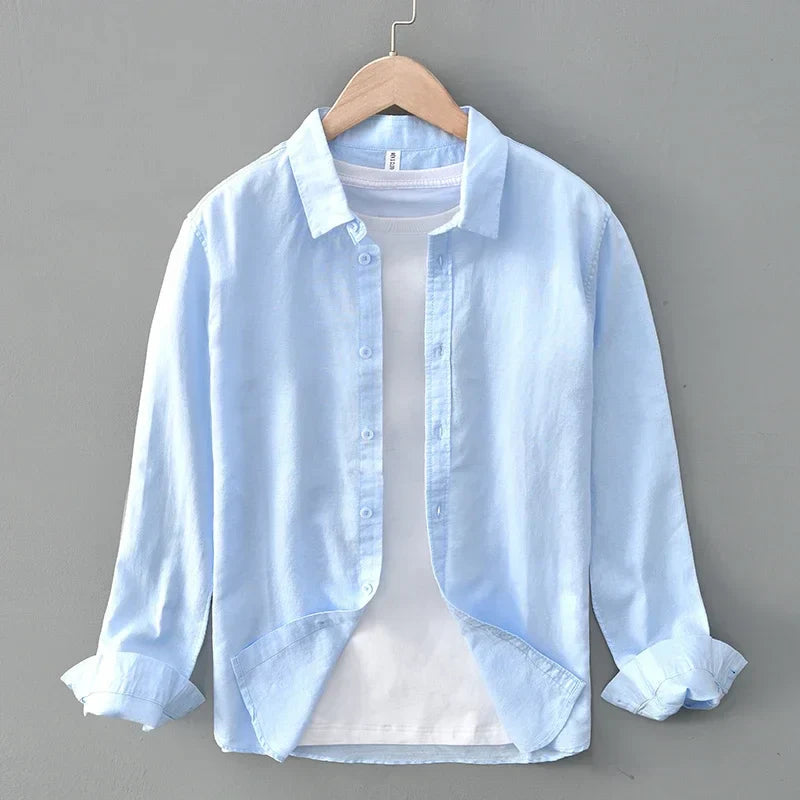 Cotton-Linen Blend Button-Up - Shirt CASA LARO