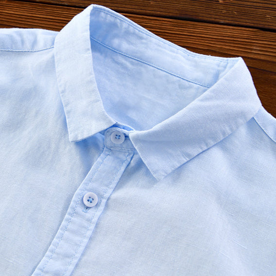 Cotton-Linen Blend Button-Up - Shirt CASA LARO