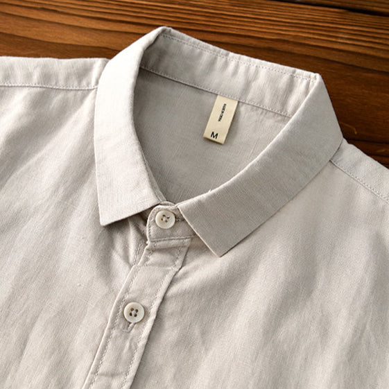 Cotton-Linen Blend Button-Up - Shirt CASA LARO