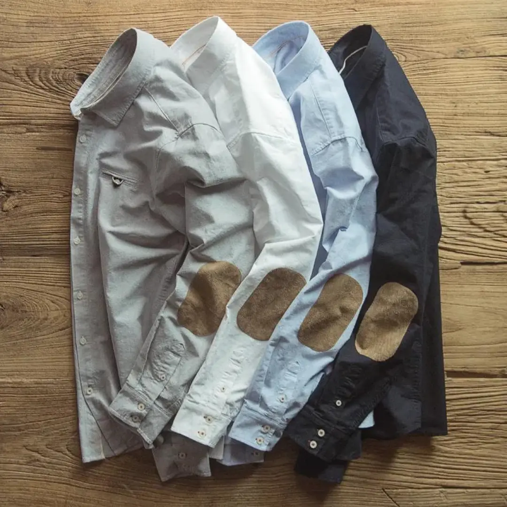 Cotton Oxford Patch - Shirt CASA LARO